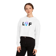 Load image into Gallery viewer, LOF Women’s Cropped Hooded Sweatshirt (multiple color options)
