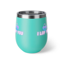 Load image into Gallery viewer, I LOF YOU Copper Vacuum Insulated Cup, 12oz
