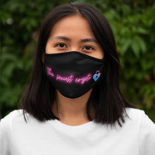 Load image into Gallery viewer, &quot;The sexiest crypto&quot; Fitted Polyester Face Mask
