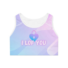 Load image into Gallery viewer, &quot;I LOF YOU&quot; Sports Bra
