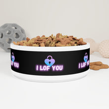 Load image into Gallery viewer, I LOF YOU Pet Bowl
