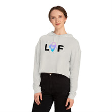 Load image into Gallery viewer, LOF Women’s Cropped Hooded Sweatshirt (multiple color options)
